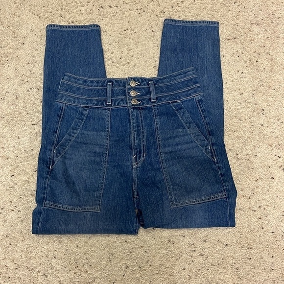 Veronica Beard Jeans Logan Slim Straight Extra High Rise Size 29 - Picture 8 of 11